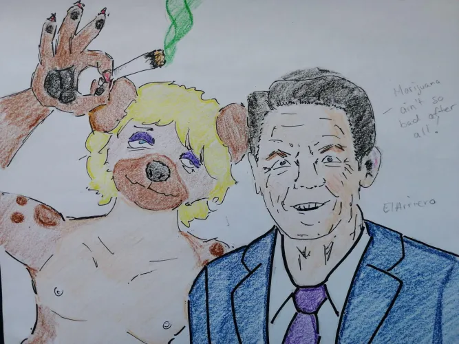 Ronald Reagan and a Stoner Hyena